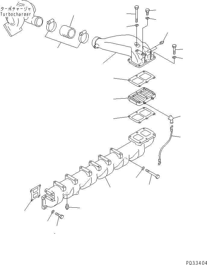 MANIFOLD,AIR INTAKE 6150-11-4110 KOMATSU