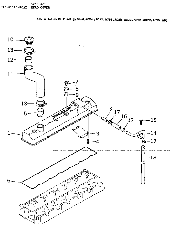 COVER,HEAD 6207-11-8510 KOMATSU