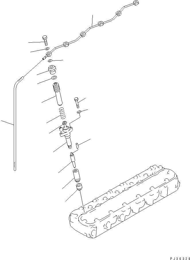 TUBE,SPILL 6131-72-5540 KOMATSU