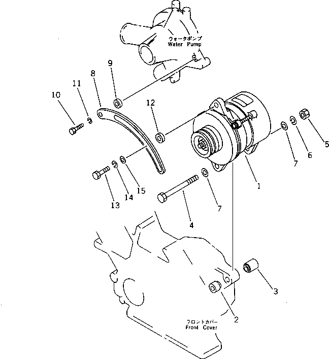 V-BELT SET,(NOT SHOWN) (04121-21759) KOMATSU