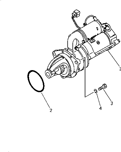 STARTING MOTOR ASS'Y,(7.5KW) (S6D105-1X) \1\600-813-3650 KOMATSU