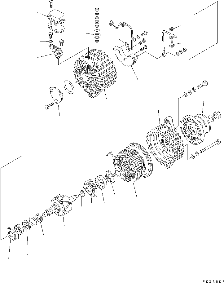 Крышка подшипника KD1-33301-0293 KOMATSU