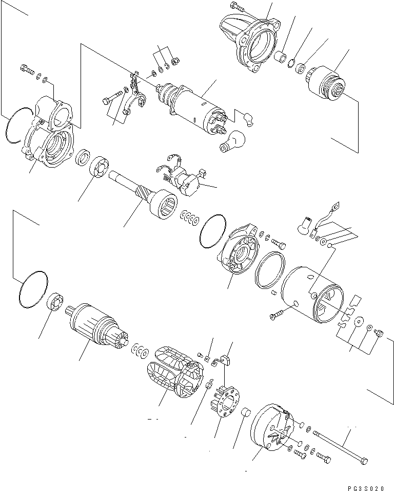 STARTING MOTOR ASS'Y,(7.5KW) 600-813-3650 KOMATSU