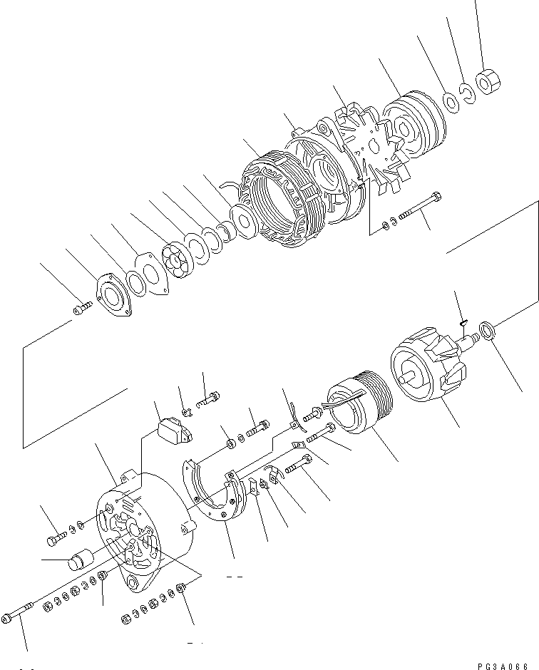ALTERNATOR A. (35A) 600-821-7210 KOMATSU