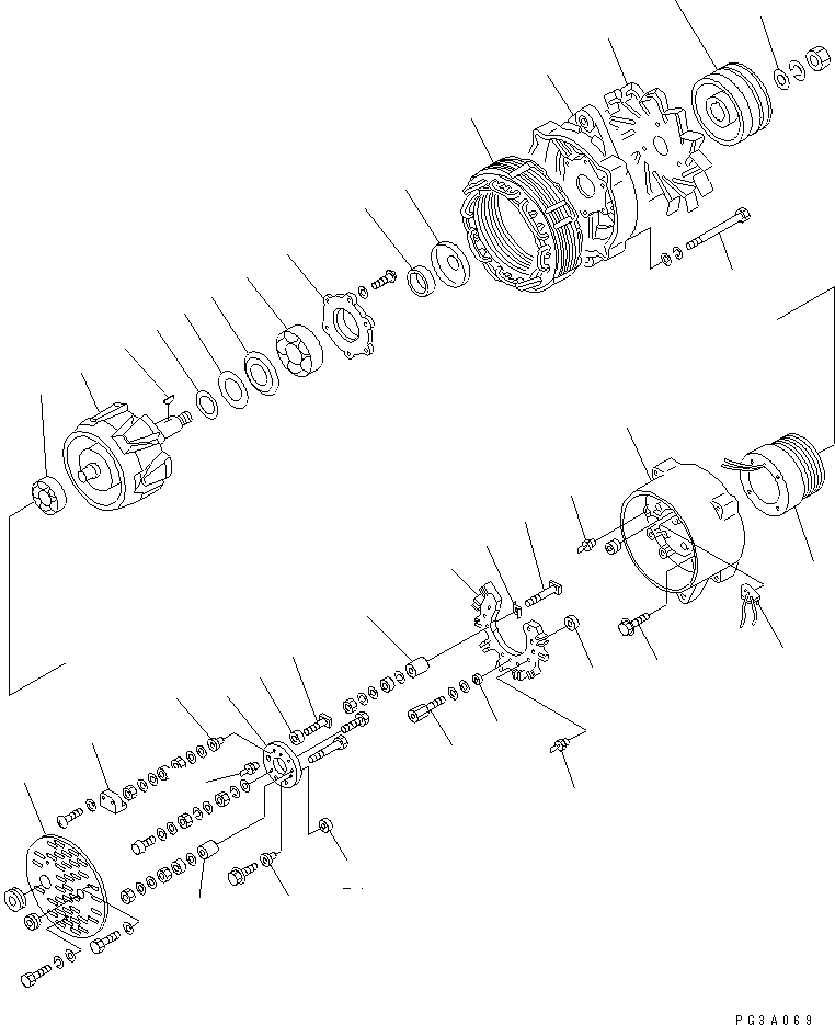 Катушка возбуждения в сборе KD1-35120-0010 KOMATSU