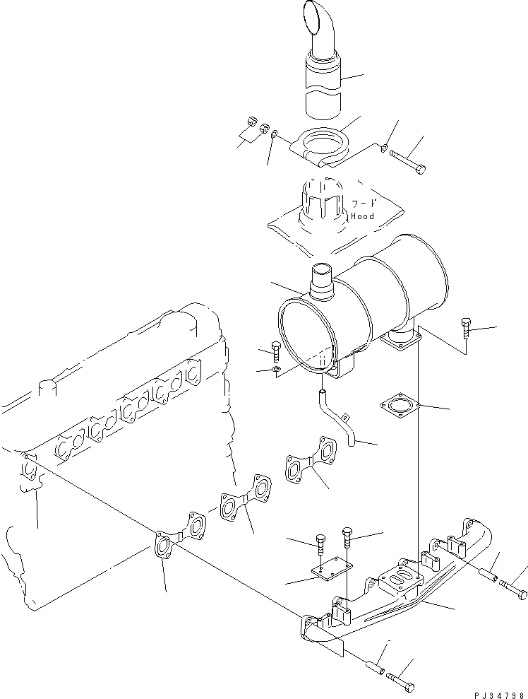 PIPE,DRAIN 6136-11-5491 KOMATSU