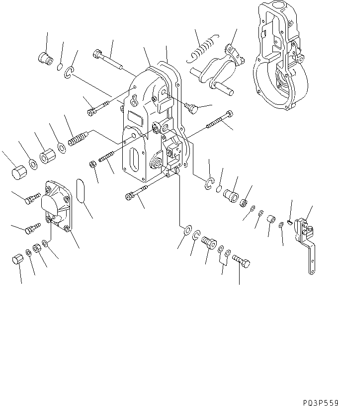 LEVER ASS'Y,SWIVEL DK154200-7220 KOMATSU