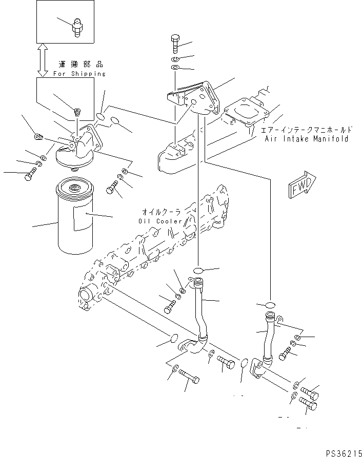 PIPE,OIL OUTLET 6134-51-6630 KOMATSU