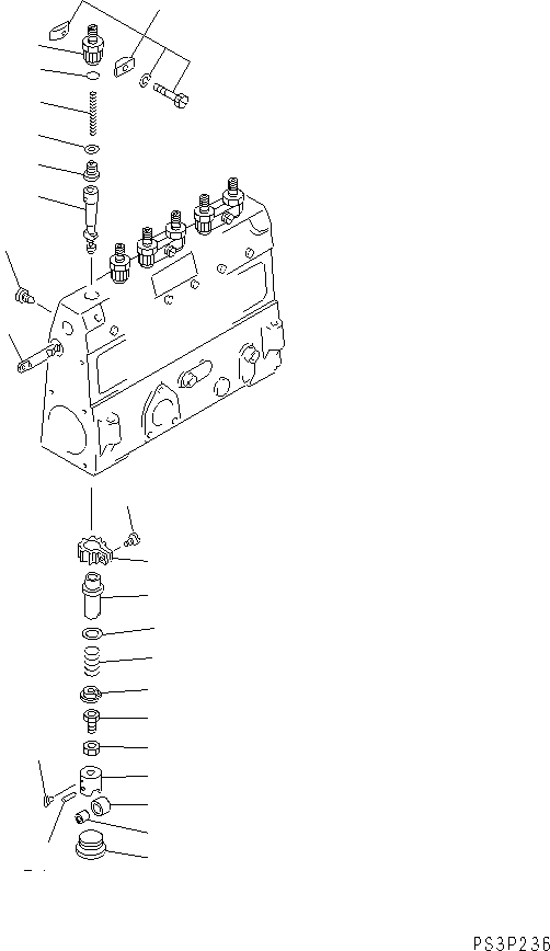 Насос в сборе (DK101060-0810) KOMATSU