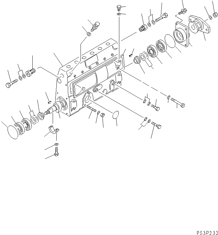 Топливный насос высокого давления в сборе 6136-71-1430 KOMATSU