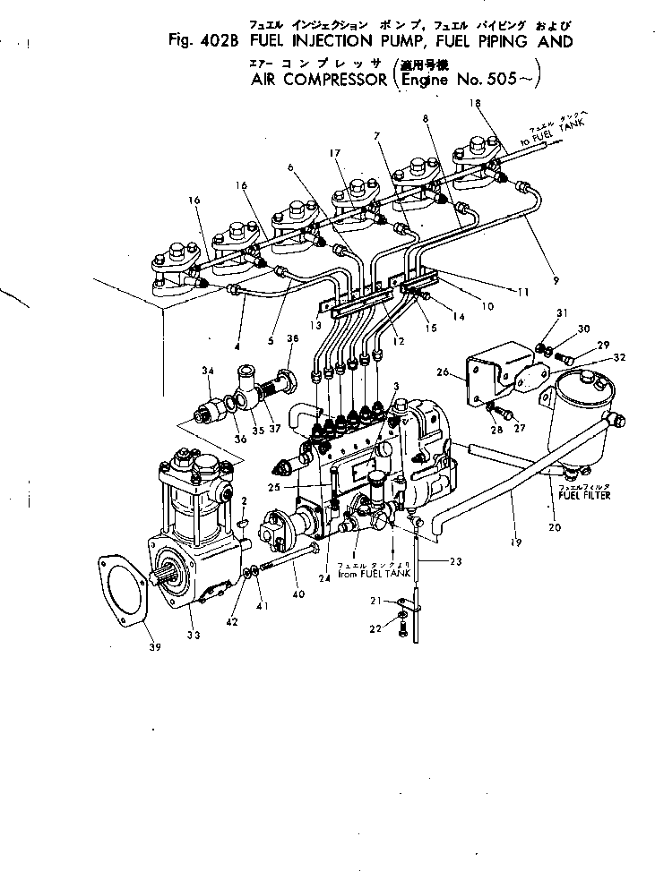 INJECTION PUMP A.,(GD37) 600105-0-002 KOMATSU