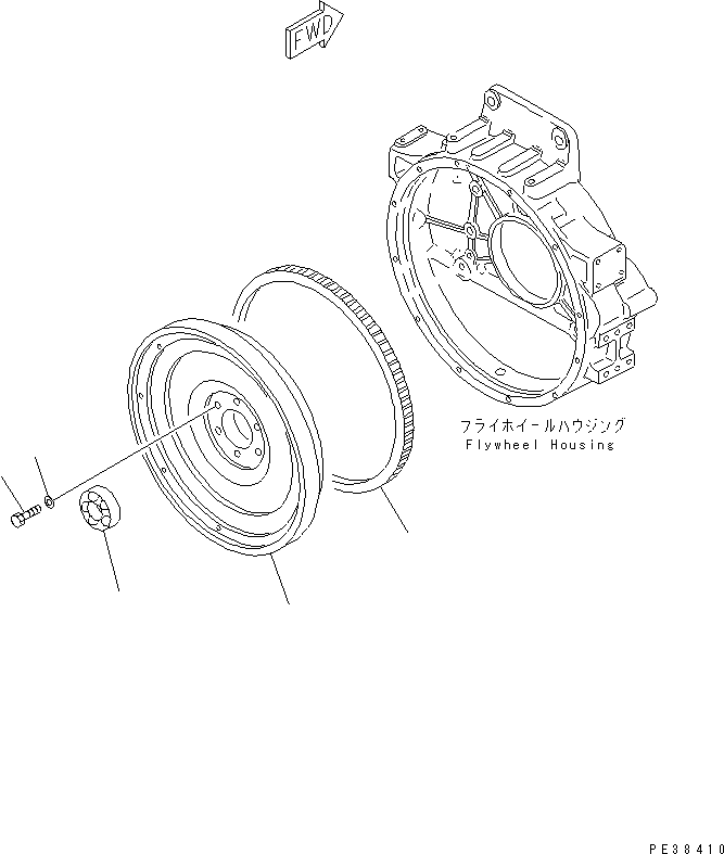 FLYWHEEL ASS'Y 6151-31-4600 KOMATSU