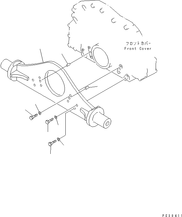 SUPPORT,FRONT 14X-01-11111 KOMATSU