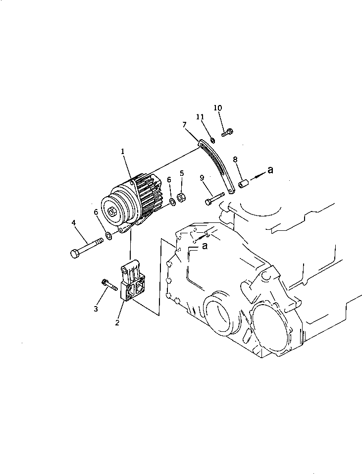 ALTERNATOR A. (13A),(SEE FIG.0644) (600-821-3550) KOMATSU