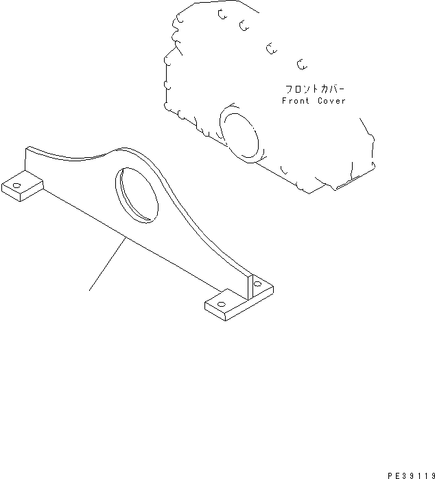 SUPPORT,FRONT 14W-01-11110 KOMATSU