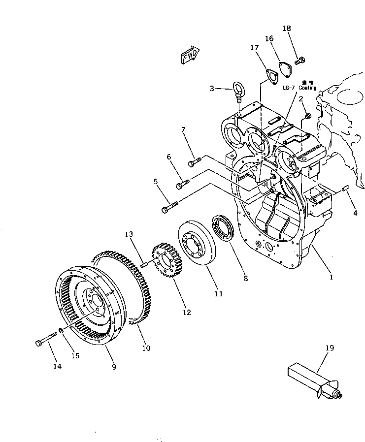 SEAL¤ REAR,(SERVICE PARTS) 6150-29-4243 KOMATSU