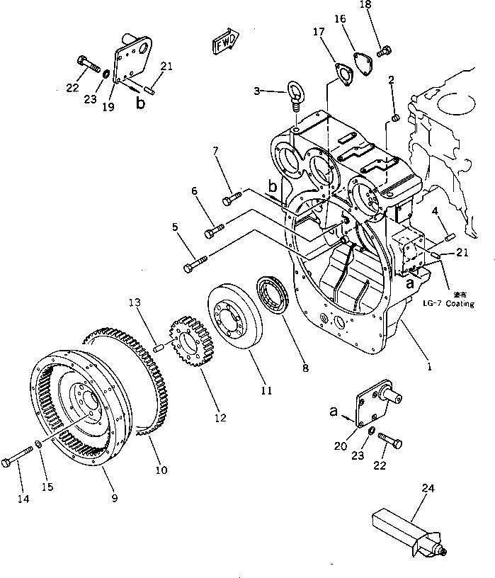 PIN,R.H. 144-01-51330 KOMATSU