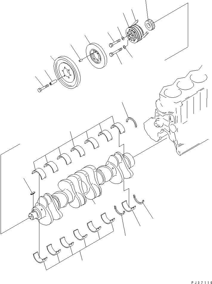PULLEY,NON HARDENING,(NOISE SUPPRESSION SPEC.) 6150-31-1830 KOMATSU