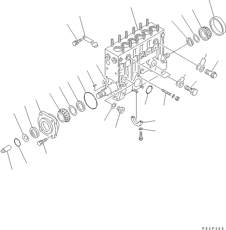 Топливный насос высокого давления в сборе 6150-71-1122 KOMATSU