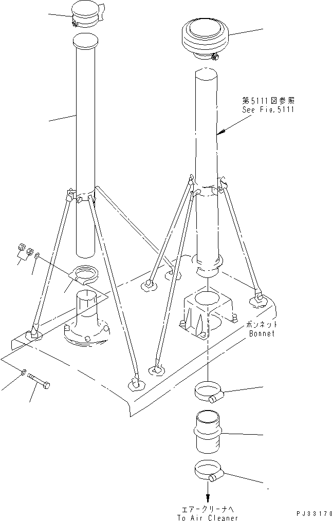 PIPE,EXTENSION 6151-11-5560 KOMATSU