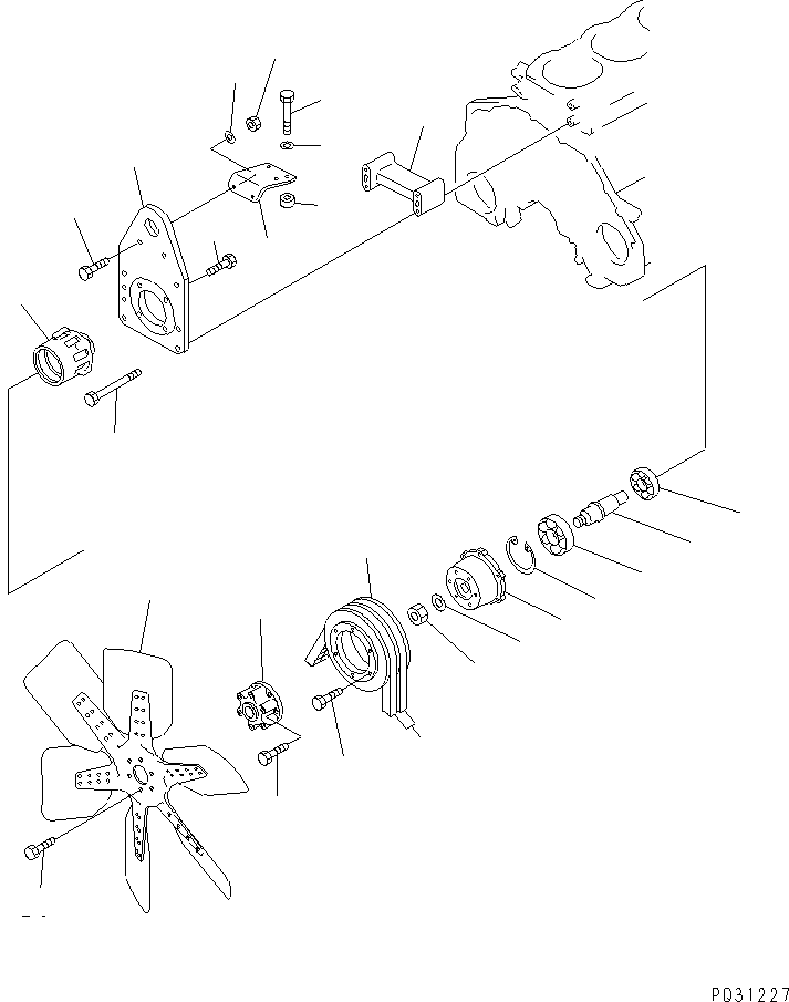 Корпус в сборе 6151-61-3100 KOMATSU