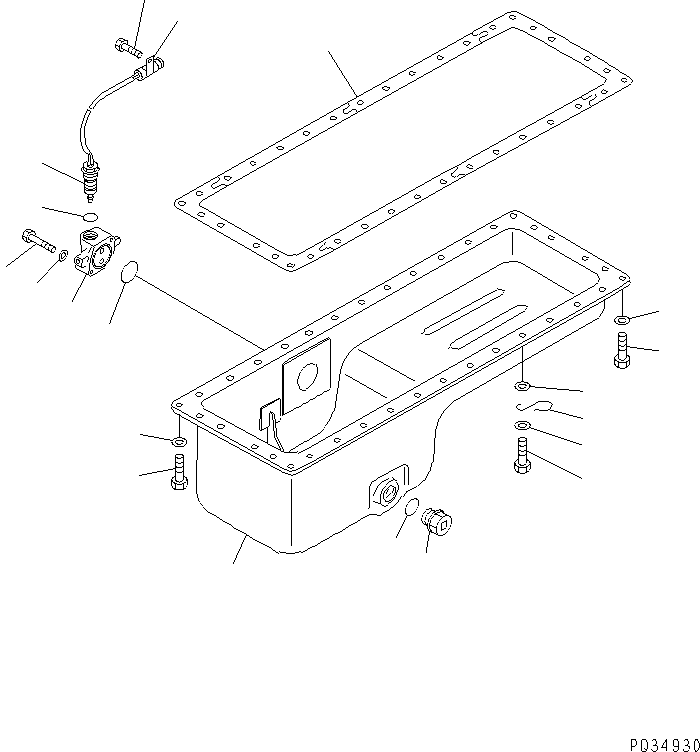 Масляный поддон 6150-21-5140 KOMATSU