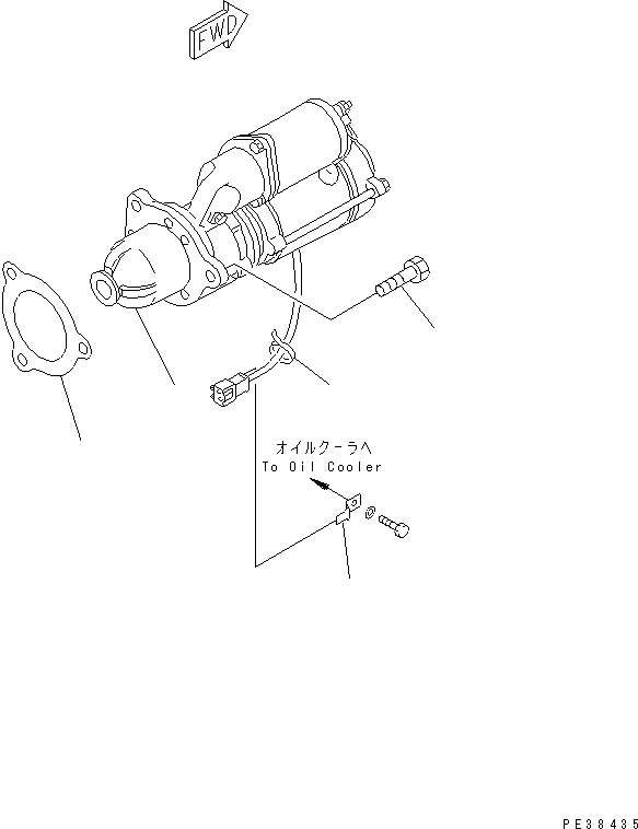 STARTING MOTOR ASS'Y,(7.5KW) (SEE FIG.A6210-B3A1) (600-813-6611) KOMATSU