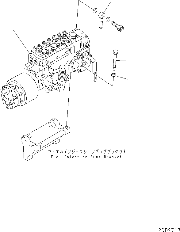 Топливный насос высокого давления в сборе (\0\6150-72-1570) KOMATSU