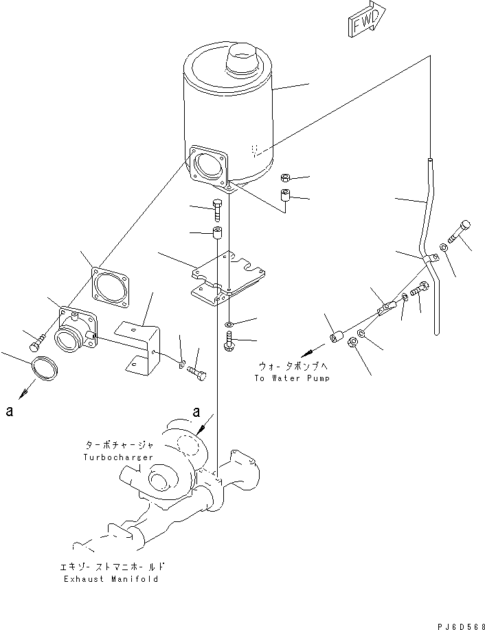 TUBE,DRAIN \0\6151-12-8660 KOMATSU