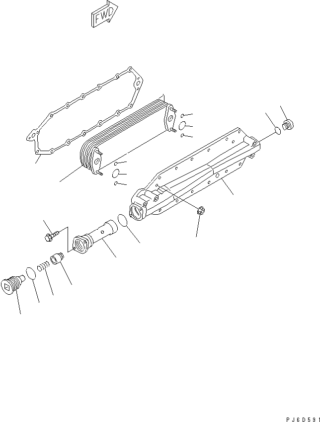 Корпус 6150-61-2740 KOMATSU