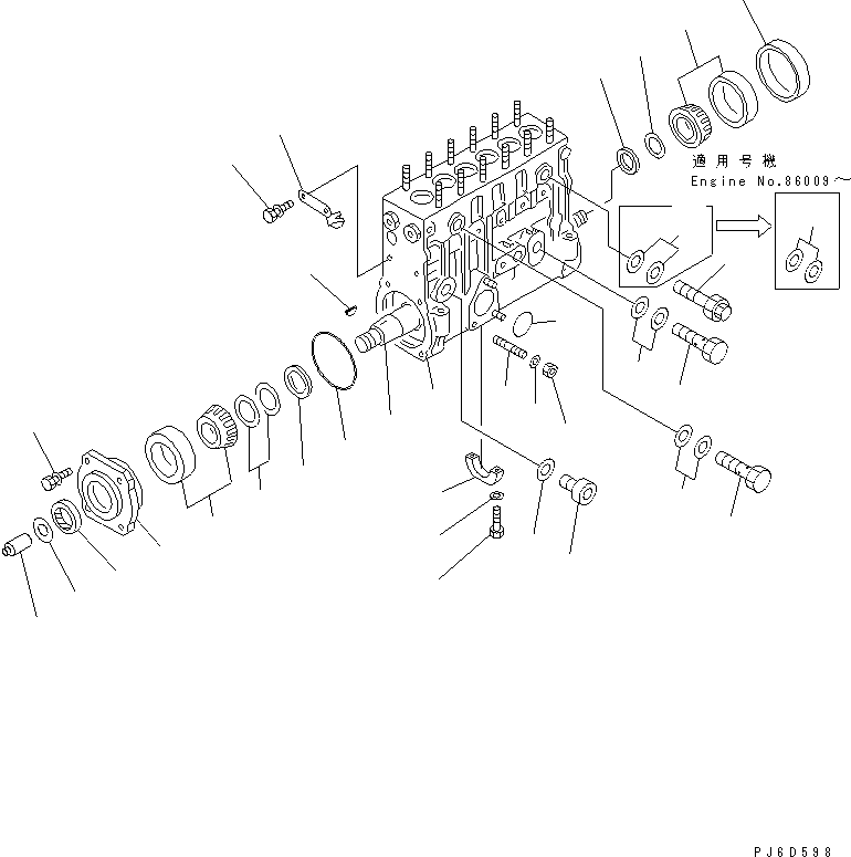 Топливный насос высокого давления в сборе 6150-72-1171 KOMATSU