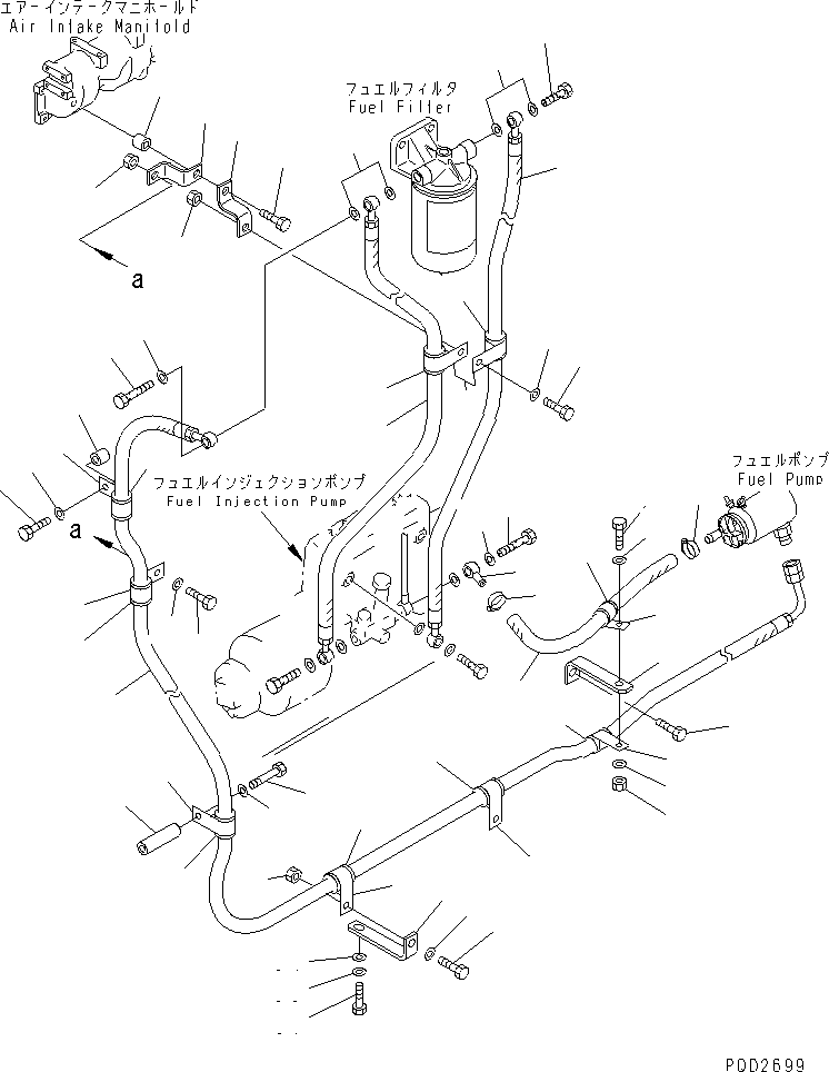Шланг 07288-01205 KOMATSU
