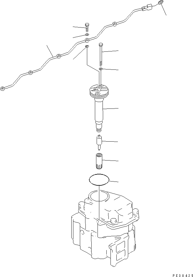 NOZZLE HOLDER ASS'Y 6151-12-3100 KOMATSU