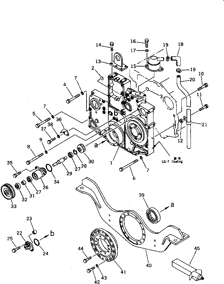 BOX ASS'Y,GEAR 6210-81-4110 KOMATSU