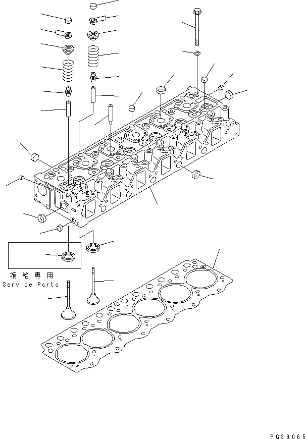 CYLINDER HEAD ASS'Y,VALVE LESS 6206-13-1100 KOMATSU