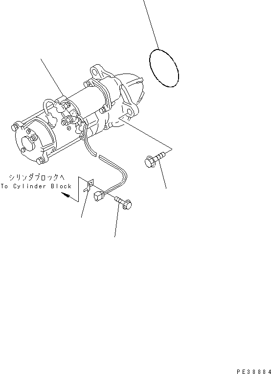 STARTING MOTOR ASS'Y,(5.5KW) (SEE FIG.A6210-B0B7) (600-813-6210) KOMATSU