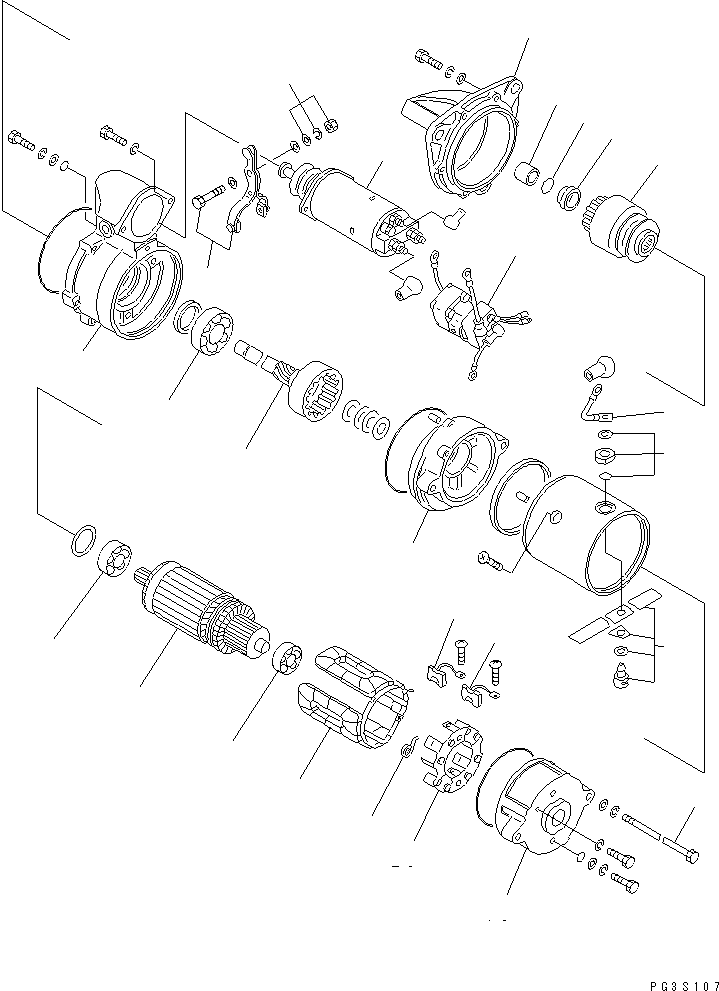 STARTING MOTOR ASS'Y,(5.5KW) 600-813-3330 KOMATSU