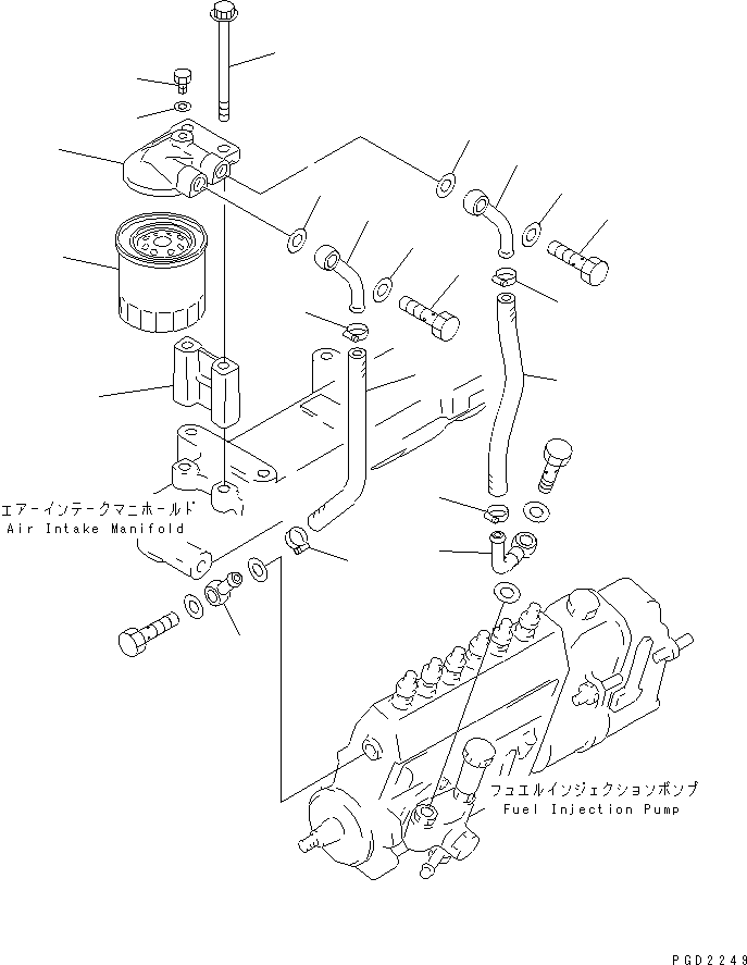 Топливный фильтр в сборе 600-311-9601 KOMATSU