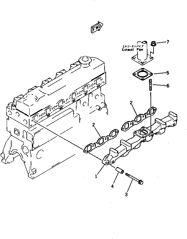 MANIFOLD, EXHAUST 6206-11-5120 KOMATSU