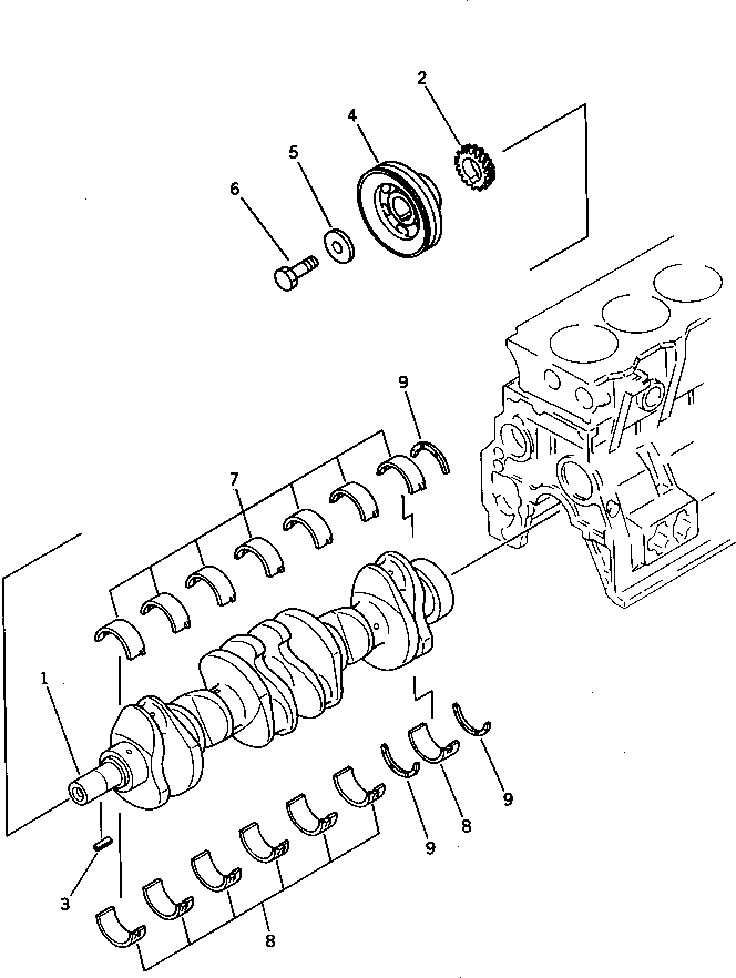 PULLEY,NON HARDENING,CRANK 6206-31-1490 KOMATSU