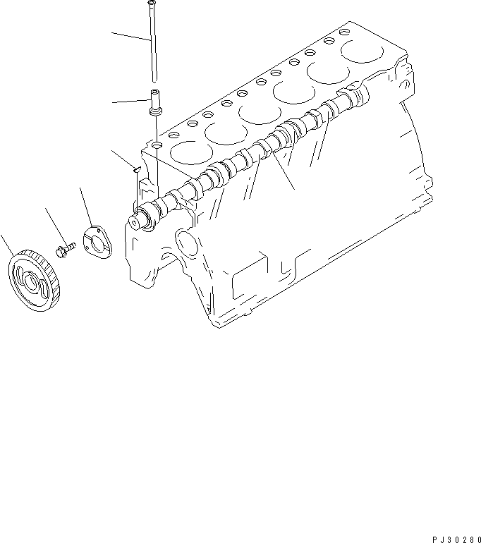 CAMSHAFT ASS'Y 6206-41-1100 KOMATSU