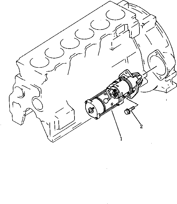 STARTING MOTOR ASS'Y,(2.8KW)(SEE FIG.0661) (600-813-3140) KOMATSU
