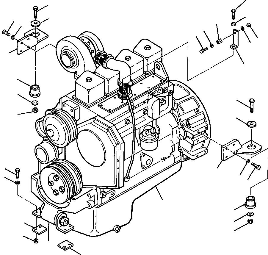 Контргайка 61 909 KOMATSU