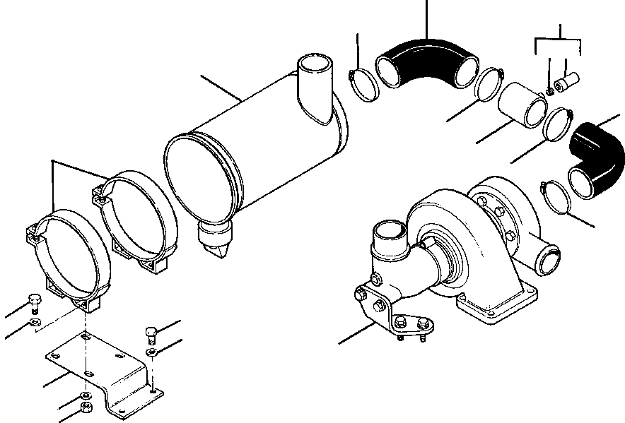BRACKET, AIR CLEANER 1260 017 H91 KOMATSU