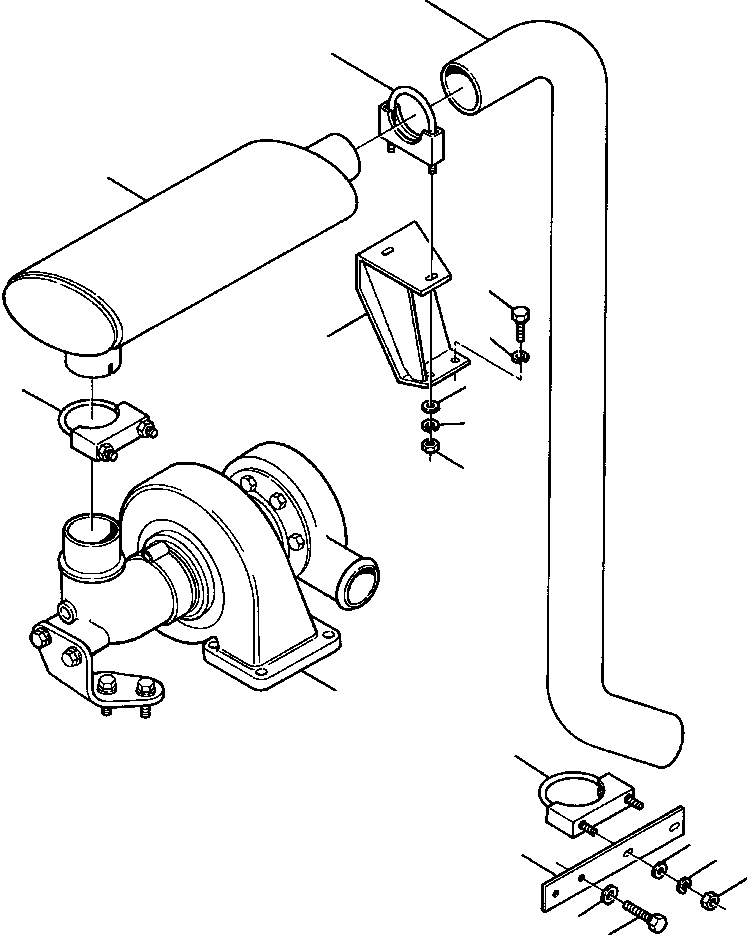 CLAMP, MUFFLER 101 812 KOMATSU