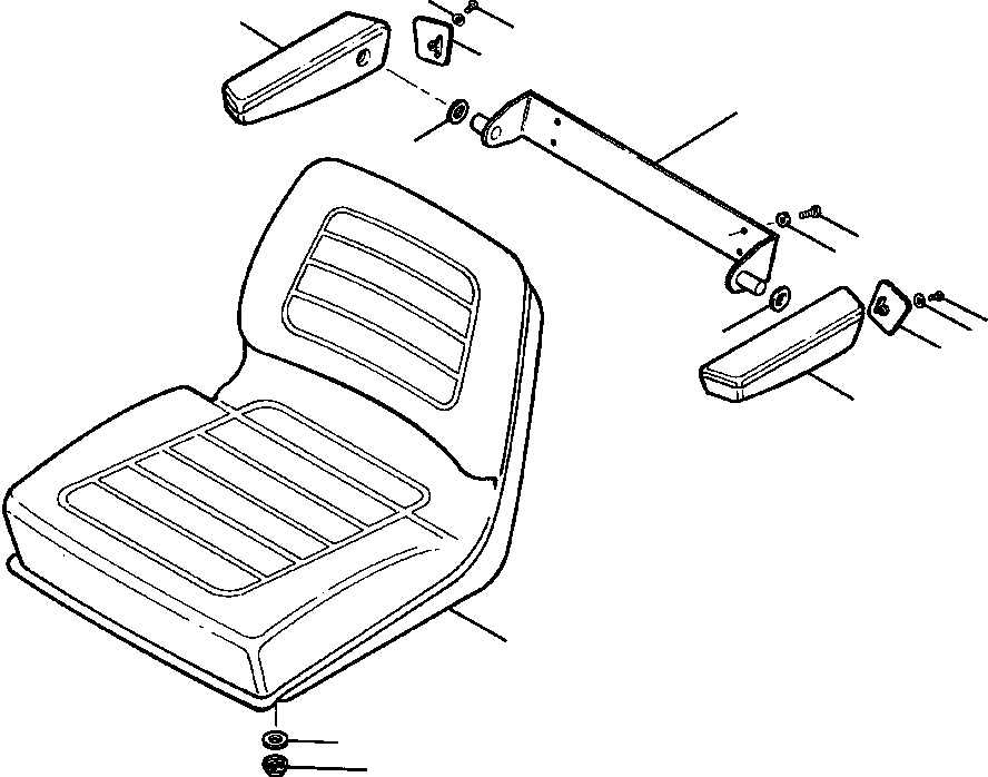 CUSHION ASSEMBLY, SEAT 152 287 KOMATSU