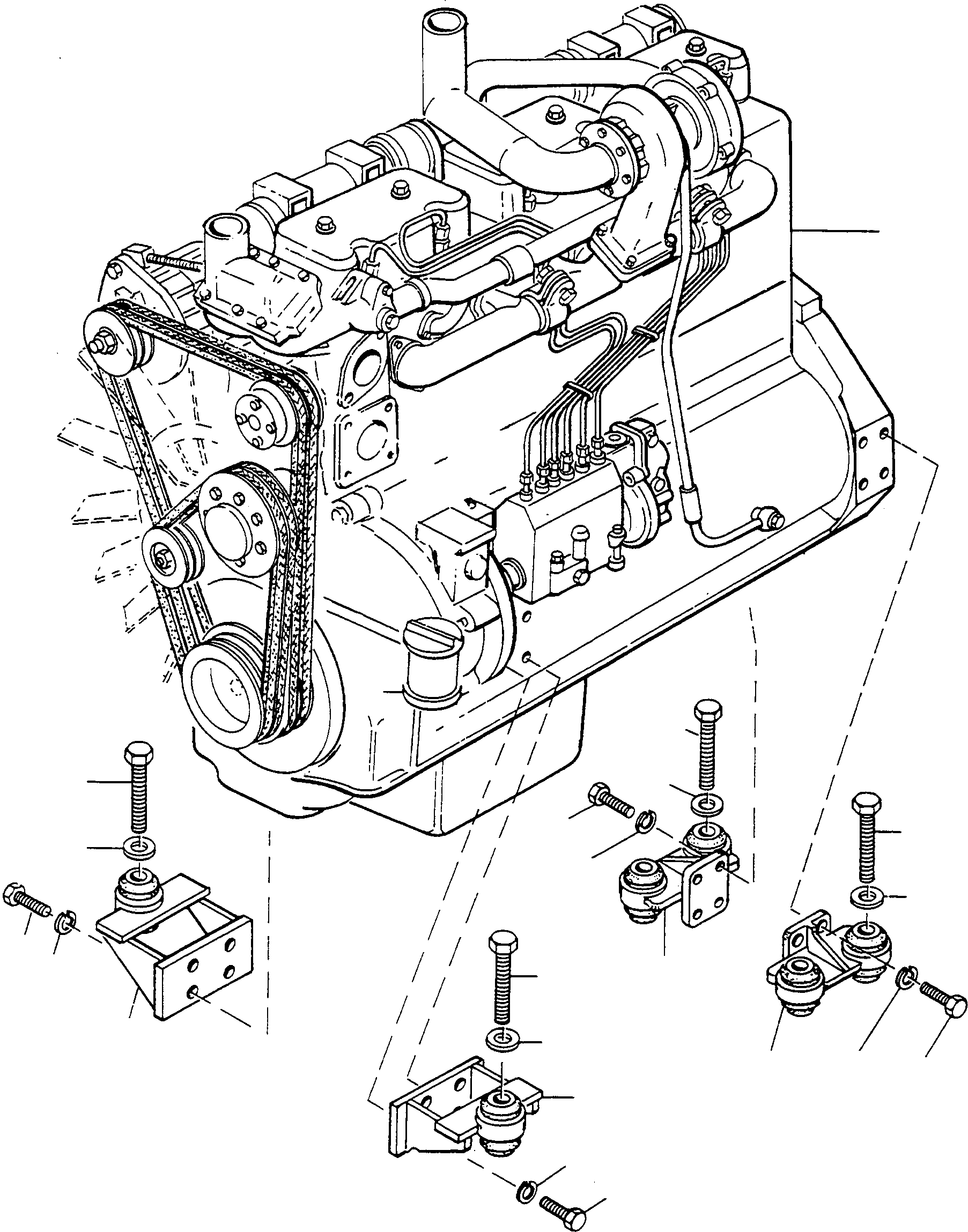 ENGINE 2992204M91 KOMATSU