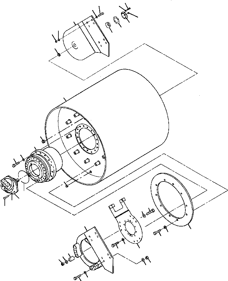 ROLL WELDMENT, COMPRESSION - 712 1262 974 H91 KOMATSU