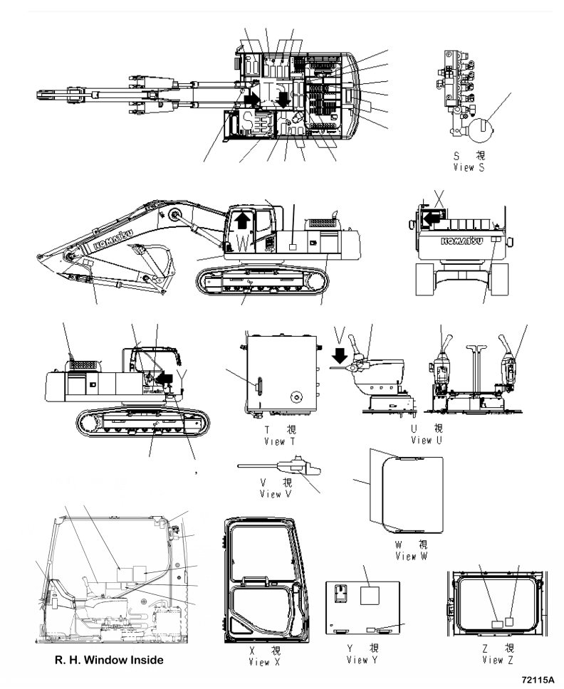 CHART¤ LUBRICATION 207-00-71151 KOMATSU