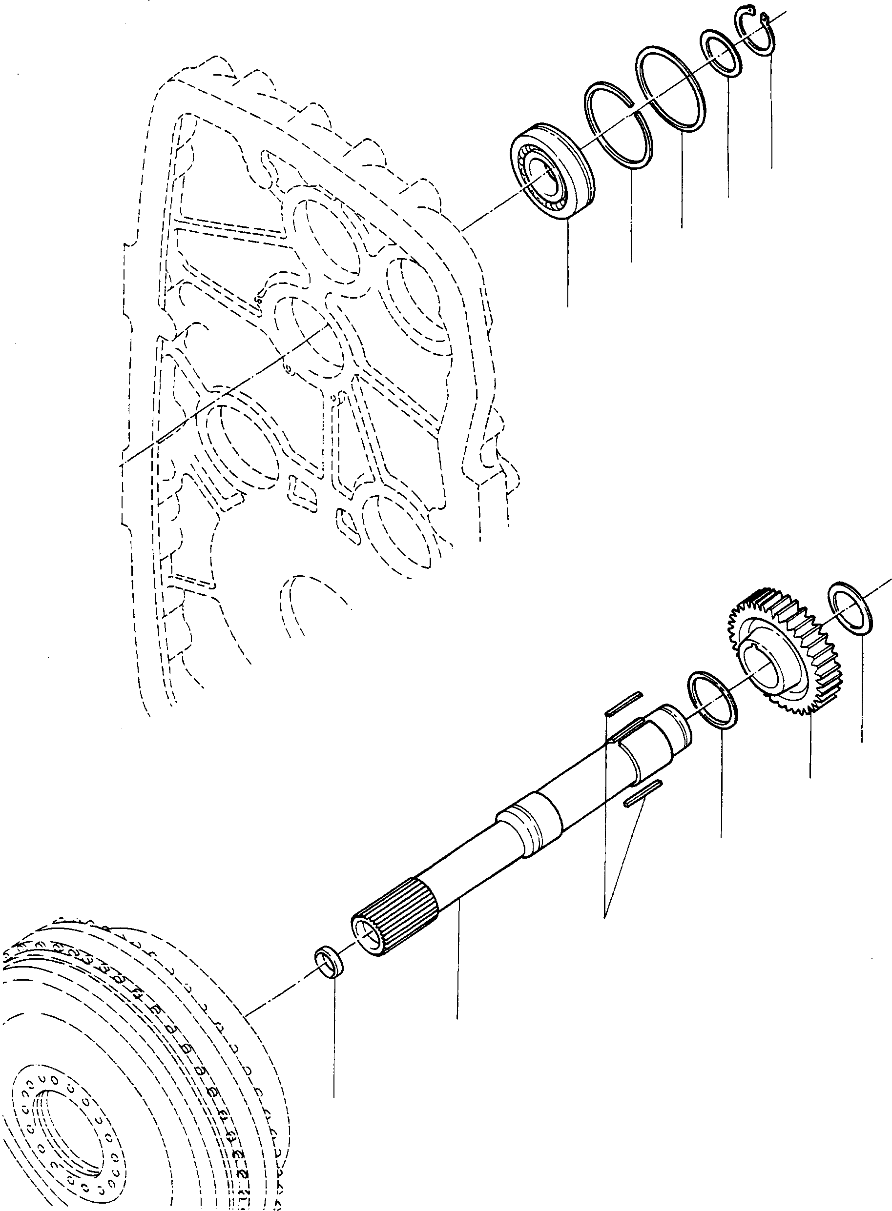 KEY PARALLEL 2948739M1 KOMATSU